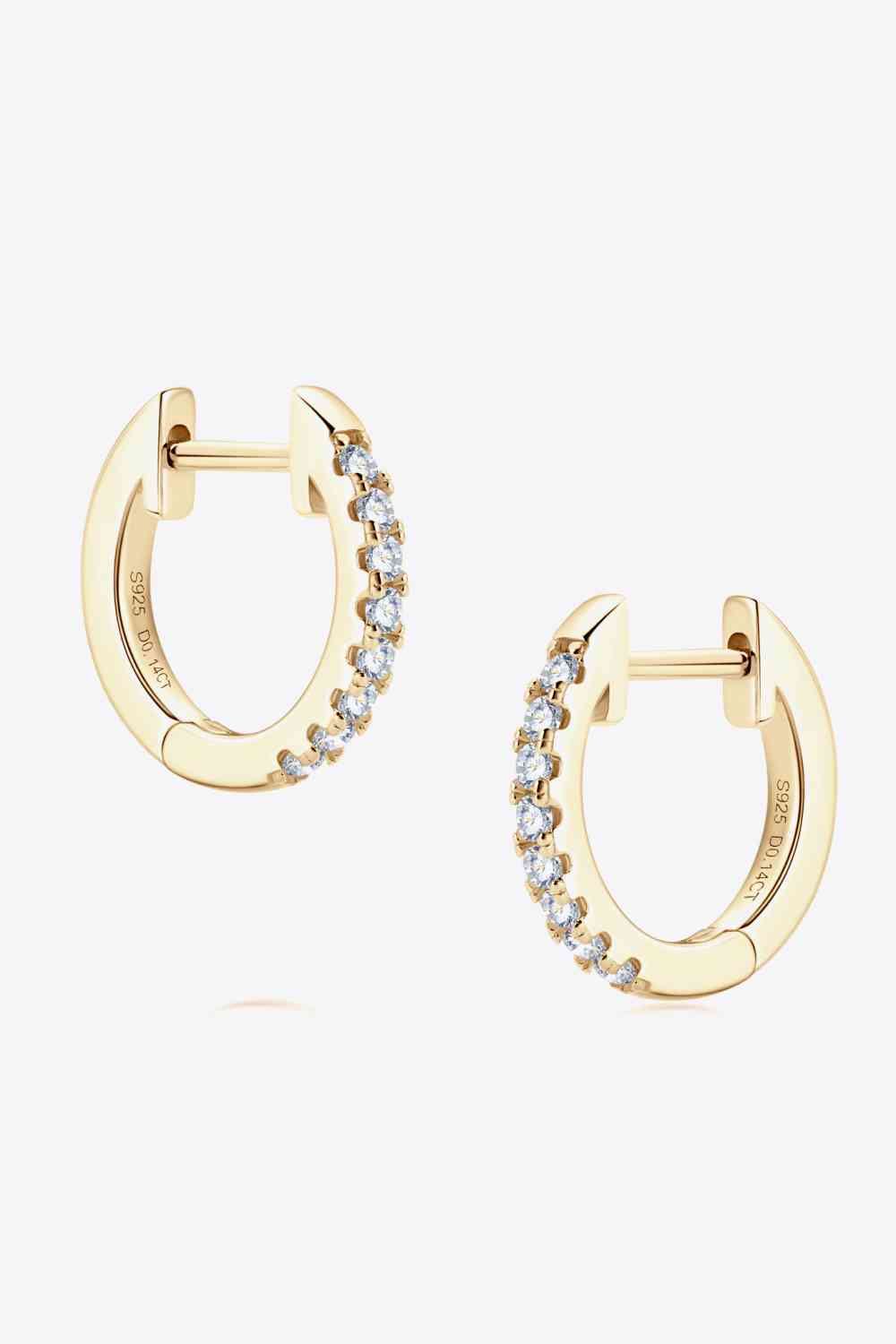 My Sophia Moissanite Huggie Earrings - Mintcute