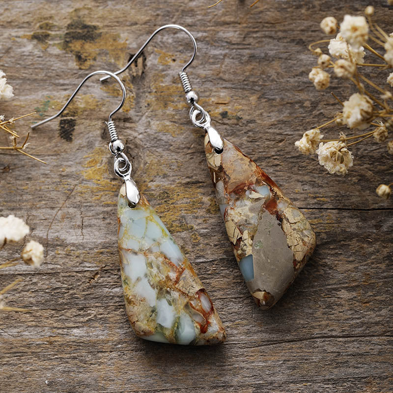 Emperor Stone Geometric Earrings