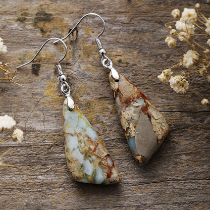 Emperor Stone Geometric Earrings
