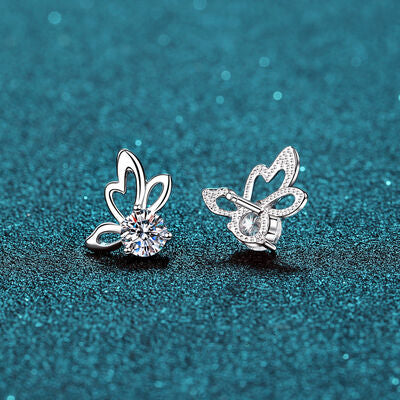 Moissanite Butterfly Shape Earrings - Mintcute