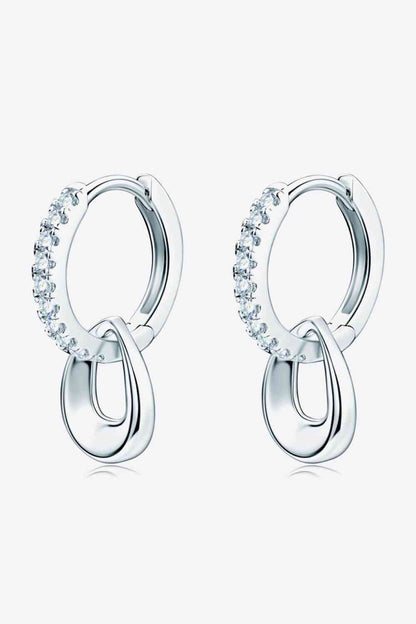 Moissanite Double Hoop Earrings - Mintcute