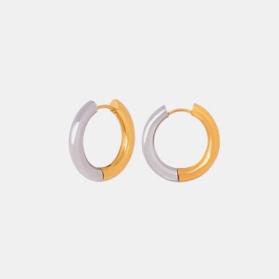 Gold Plated Huggie Earrings - Mintcute