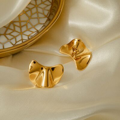 Irregular Gold Plated Earrings - Mintcute
