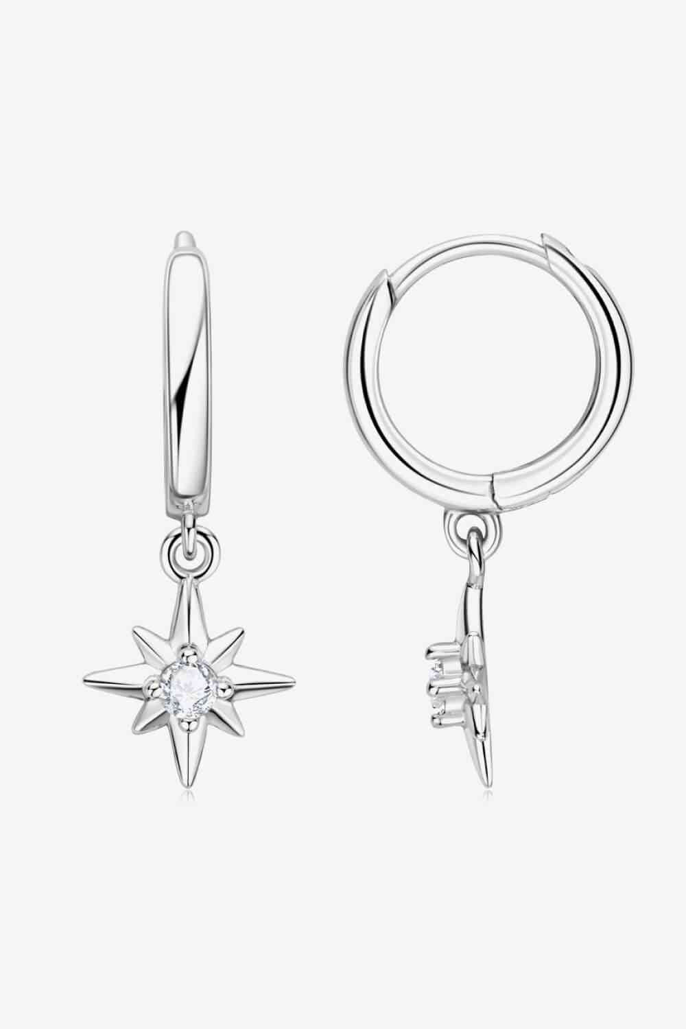 Moissanite Star Drop Earrings - Mintcute