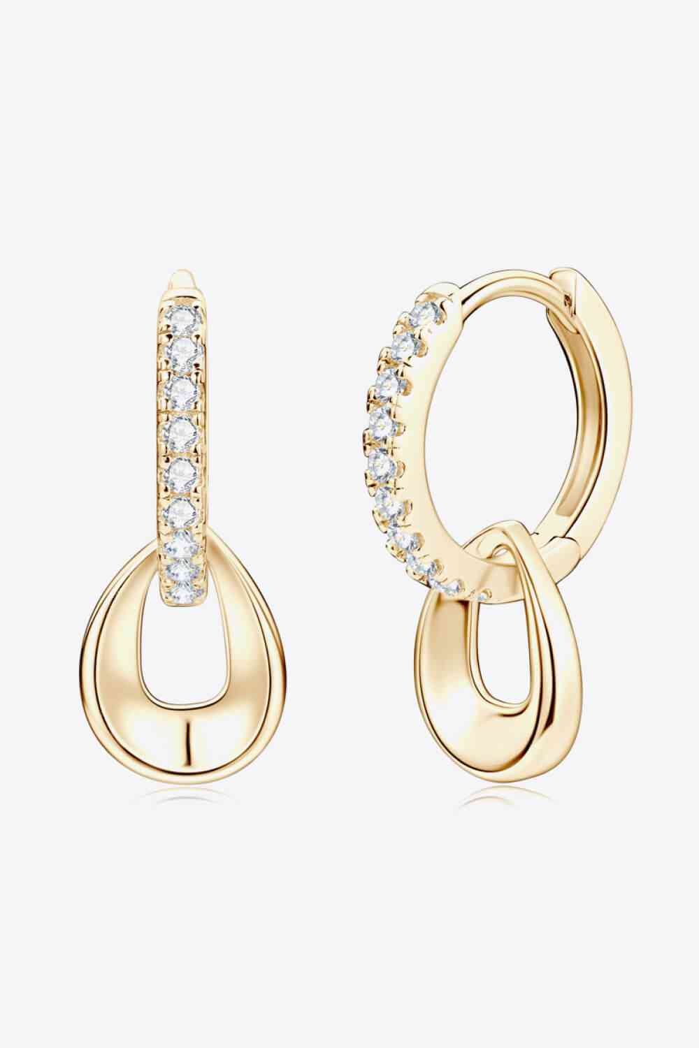 Moissanite Double Hoop Earrings - Mintcute