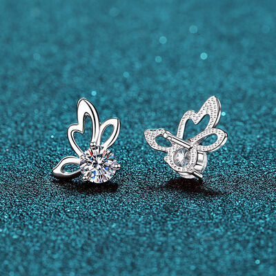 Moissanite Butterfly Shape Earrings - Mintcute