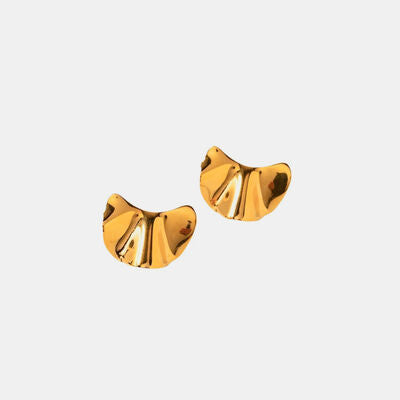 Irregular Gold Plated Earrings - Mintcute