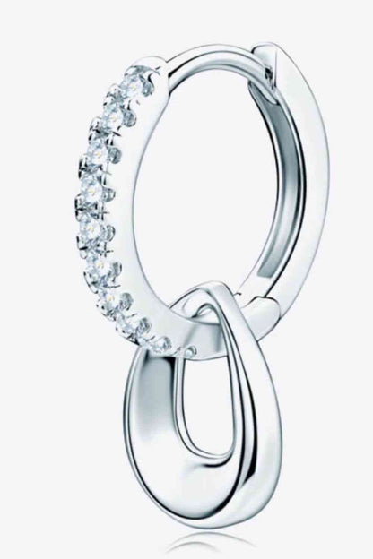 Moissanite Double Hoop Earrings - Mintcute