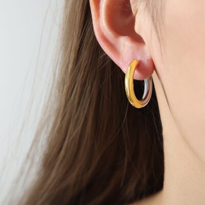 Gold Plated Huggie Earrings - Mintcute