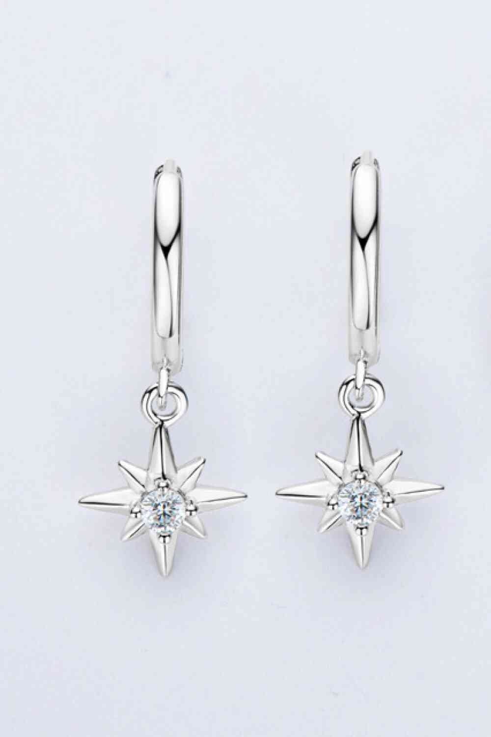 Moissanite Star Drop Earrings - Mintcute